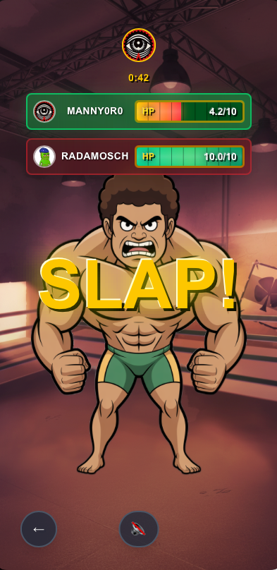 Slapper action screen